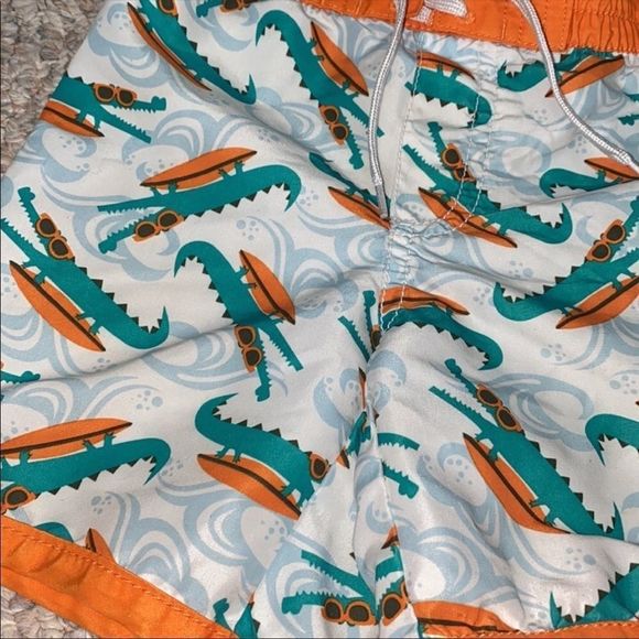 Old NAVY | 3/$15 Alligator Baby Swim Trunks - Picture 2 of 5